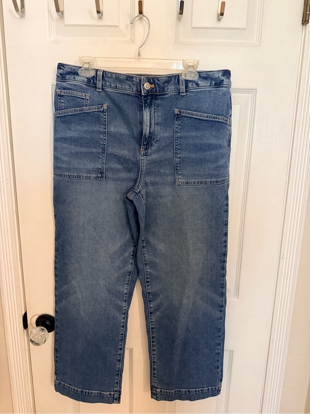 Talbots Midnight Blue High-Rise Cropped Straight Jeans